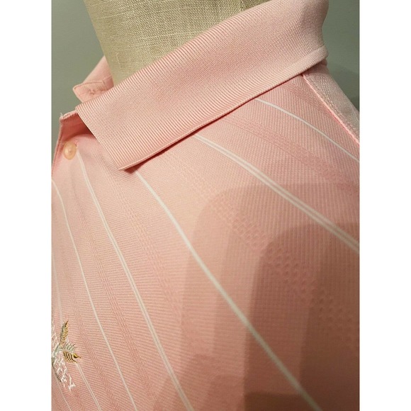 Nike Golf Tour Performance Dri Fit Shirt XL Excellent Condition Pink White - Picture 4 of 7